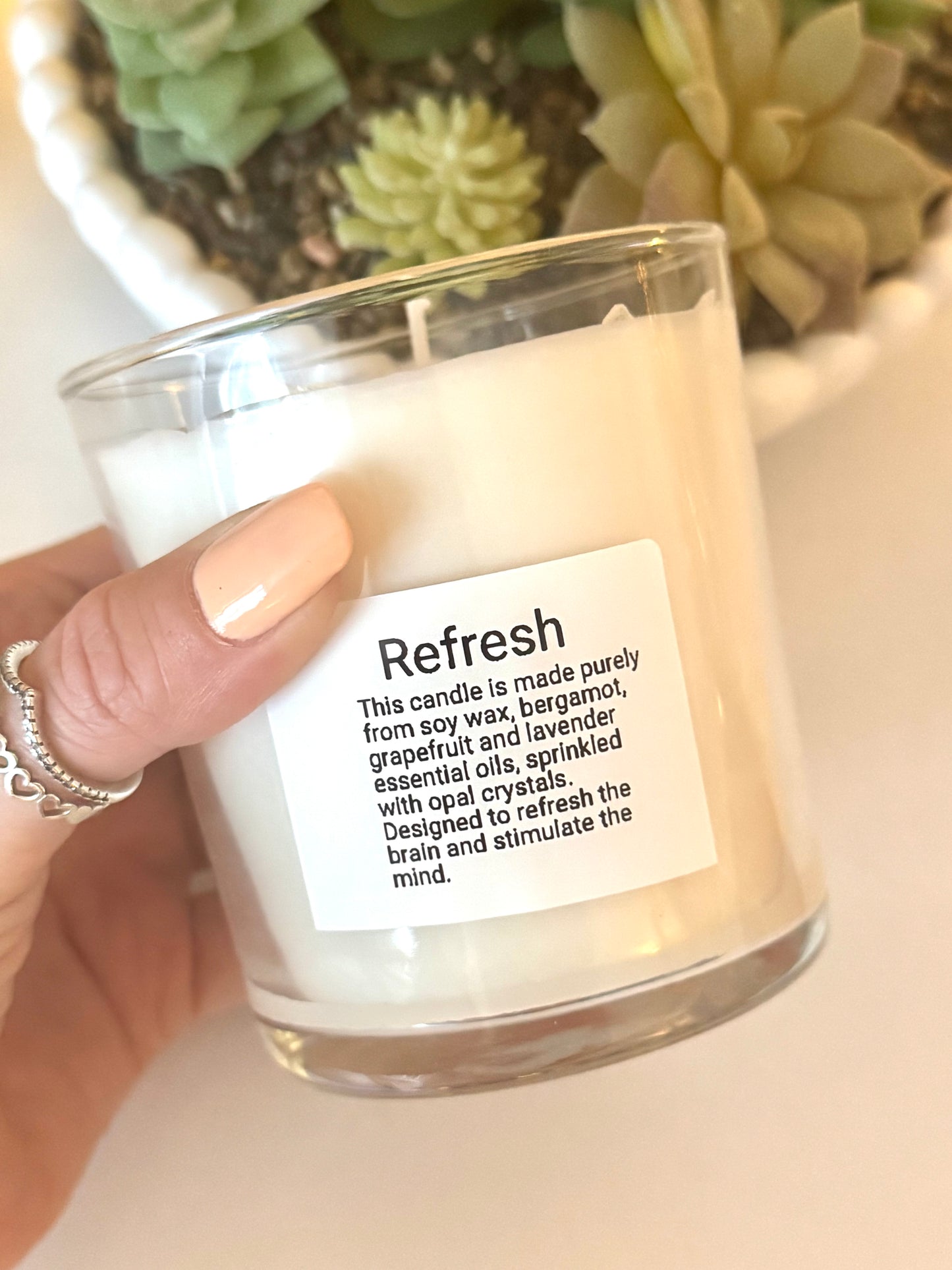 Refresh crystal candle