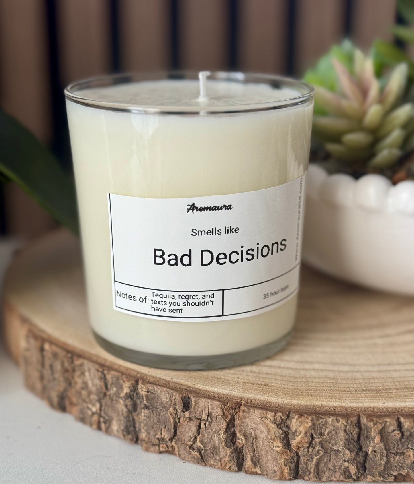 Bad decisions candle