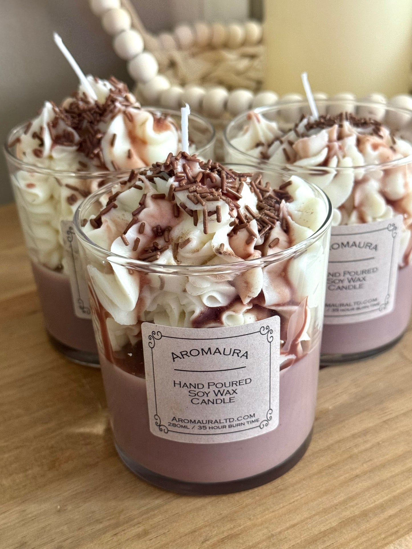 A Hot chocolate candle
