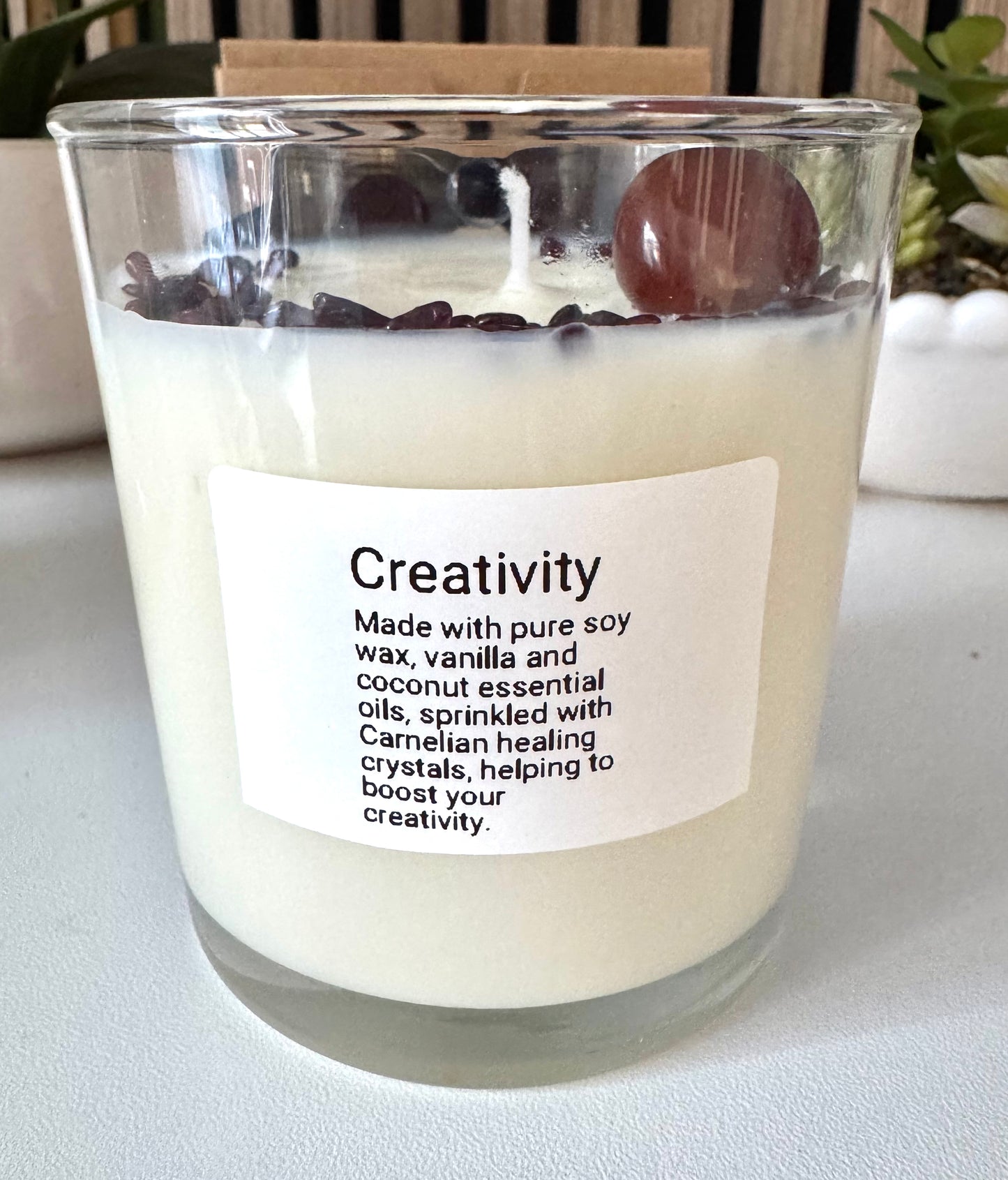 Creativity Crystal candle
