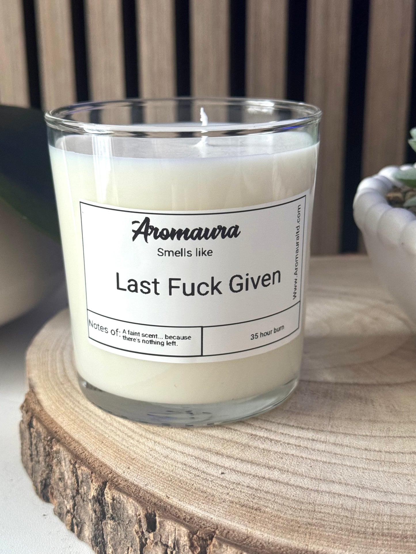 Last Fuck Given candle