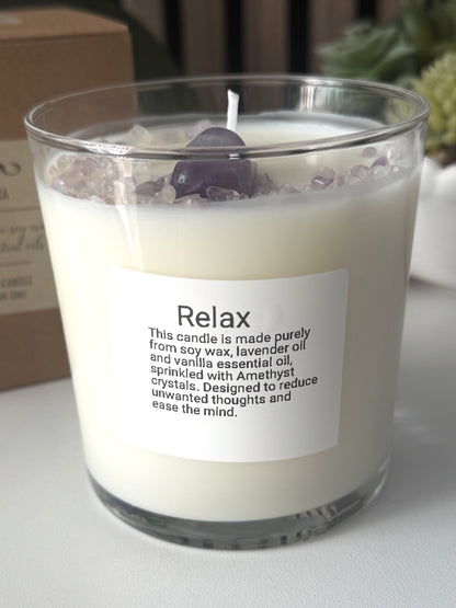 Relax crystal candle