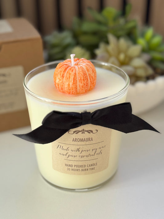 Pumpkin candle