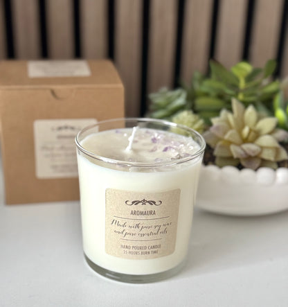 Happiness crystal candle