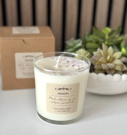 Happiness crystal candle