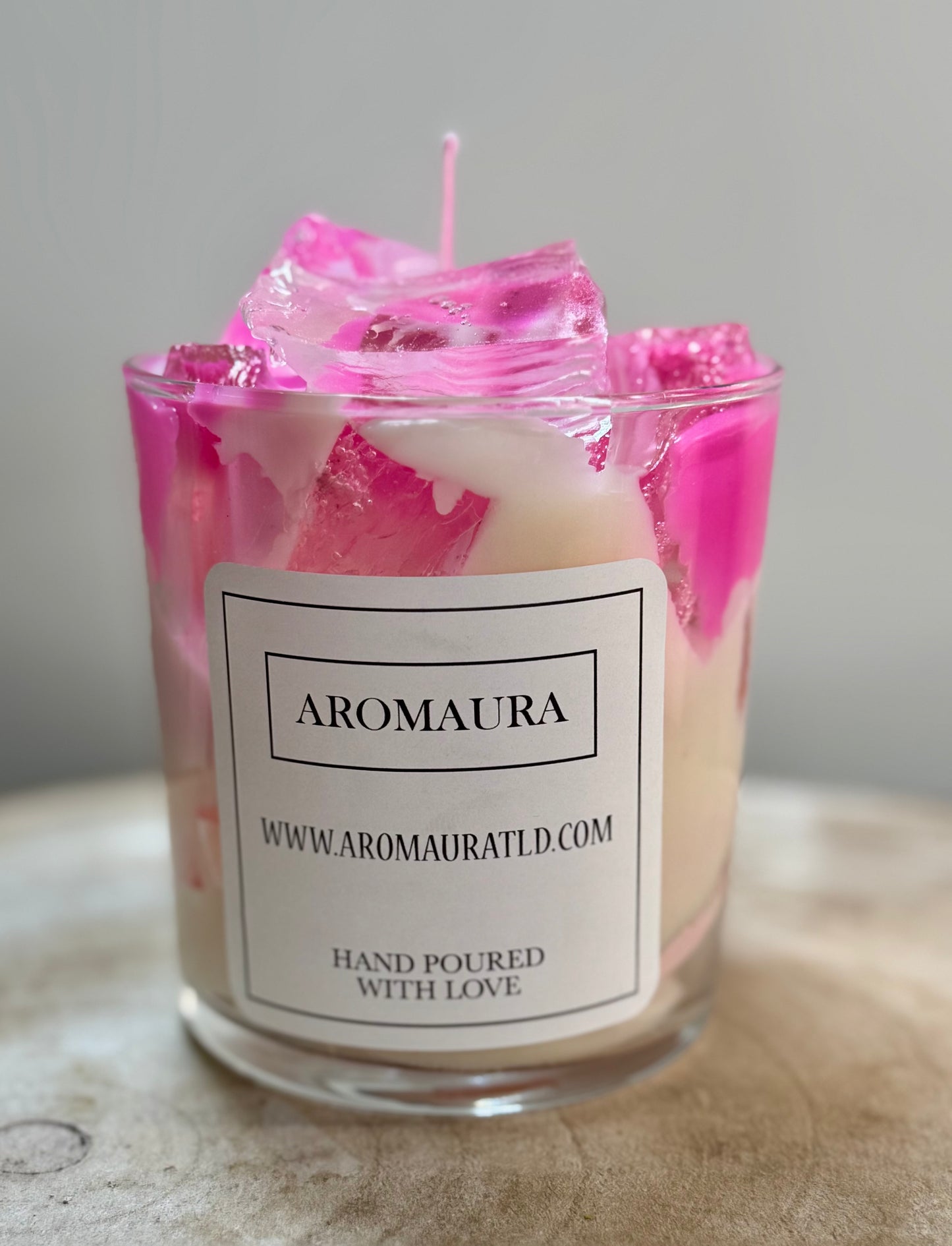 Strawberry Matcha Latte candle