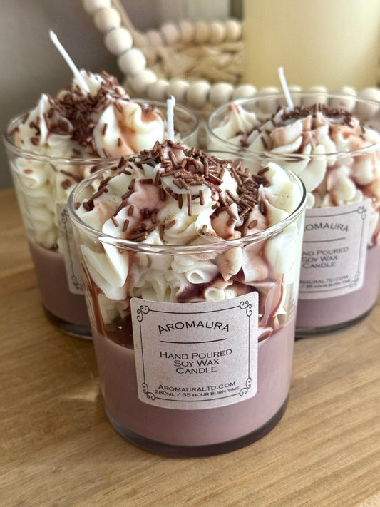 A Hot chocolate candle