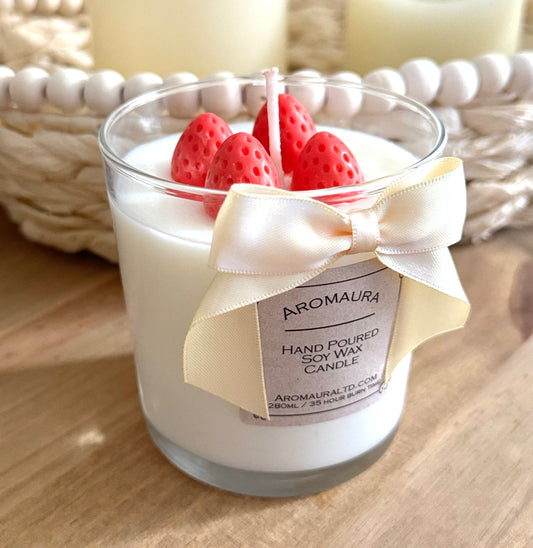 Strawberry candle