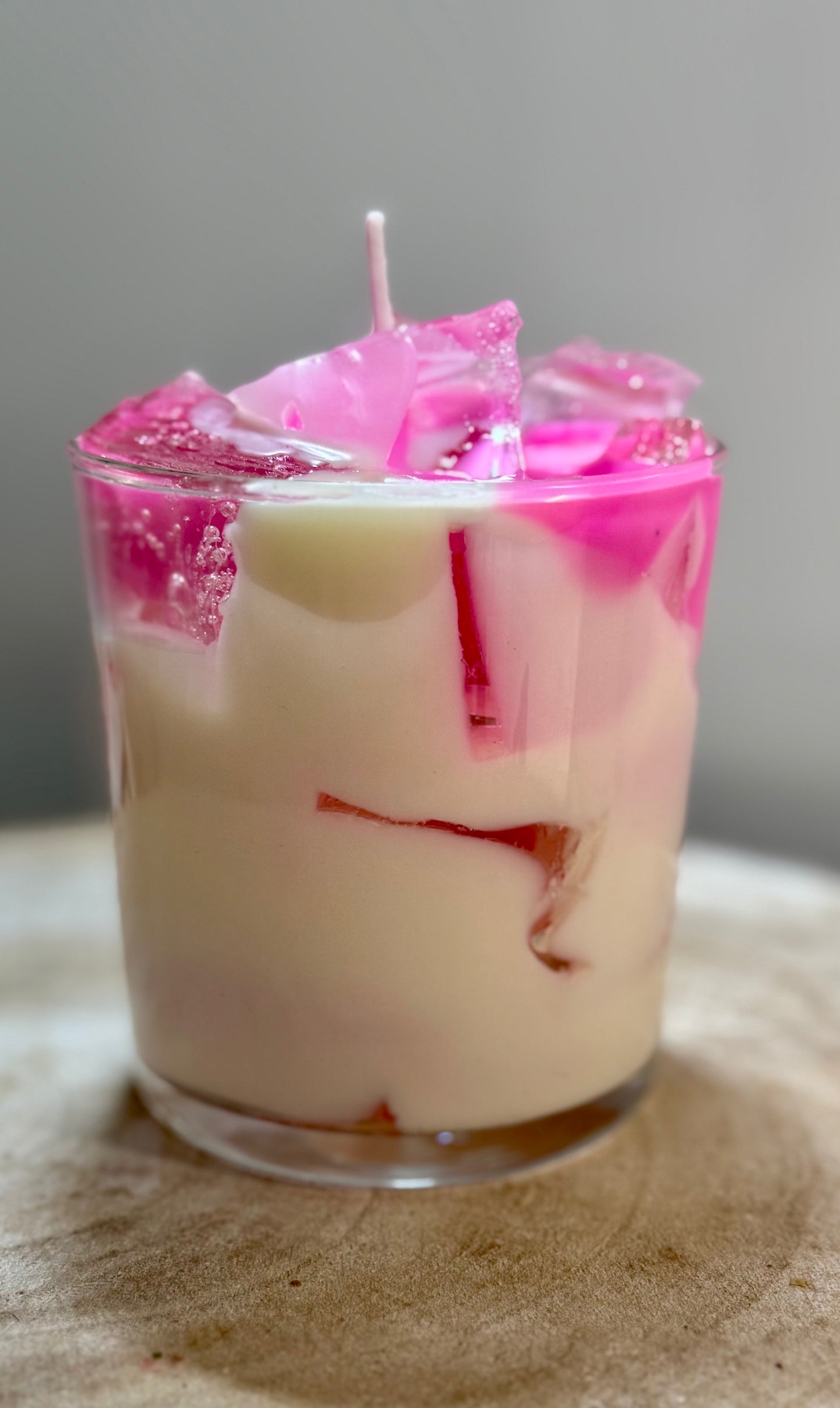 Strawberry Matcha Latte candle