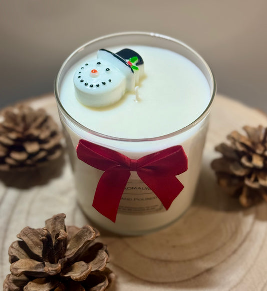 Snowman candle