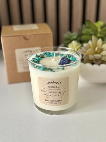 Luck crystal candle