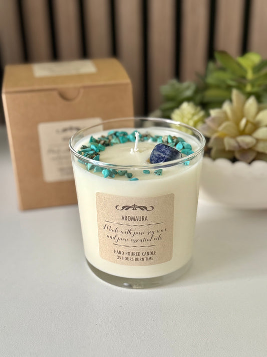 Luck crystal candle