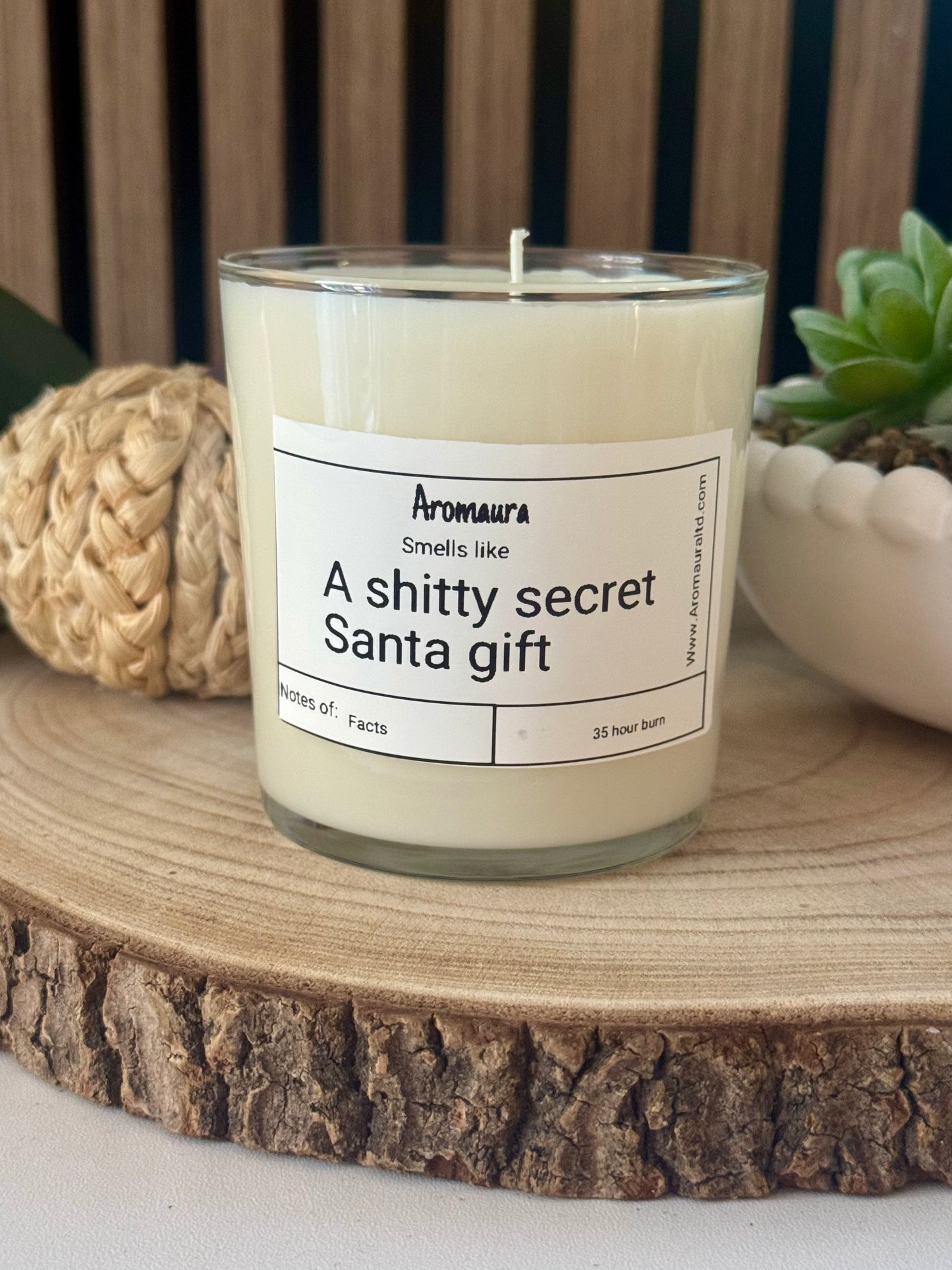 A Shitty secret Santa gift candle